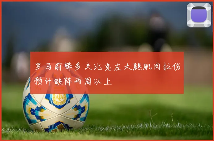 罗马前锋多夫比克左大腿肌肉拉伤预计缺阵两周以上