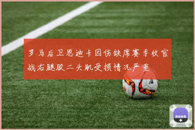 罗马后卫恩迪卡因伤缺席赛季收官战右腿股二头肌受损情况严重